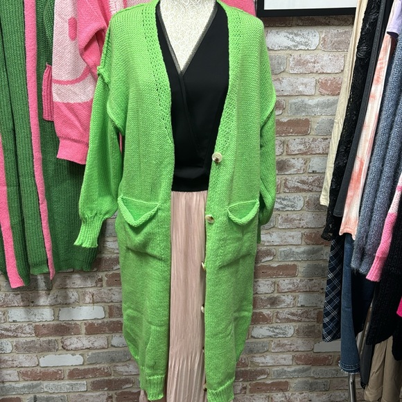 29. Love Peace Duster cardigan Oversized - Picture 4 of 4